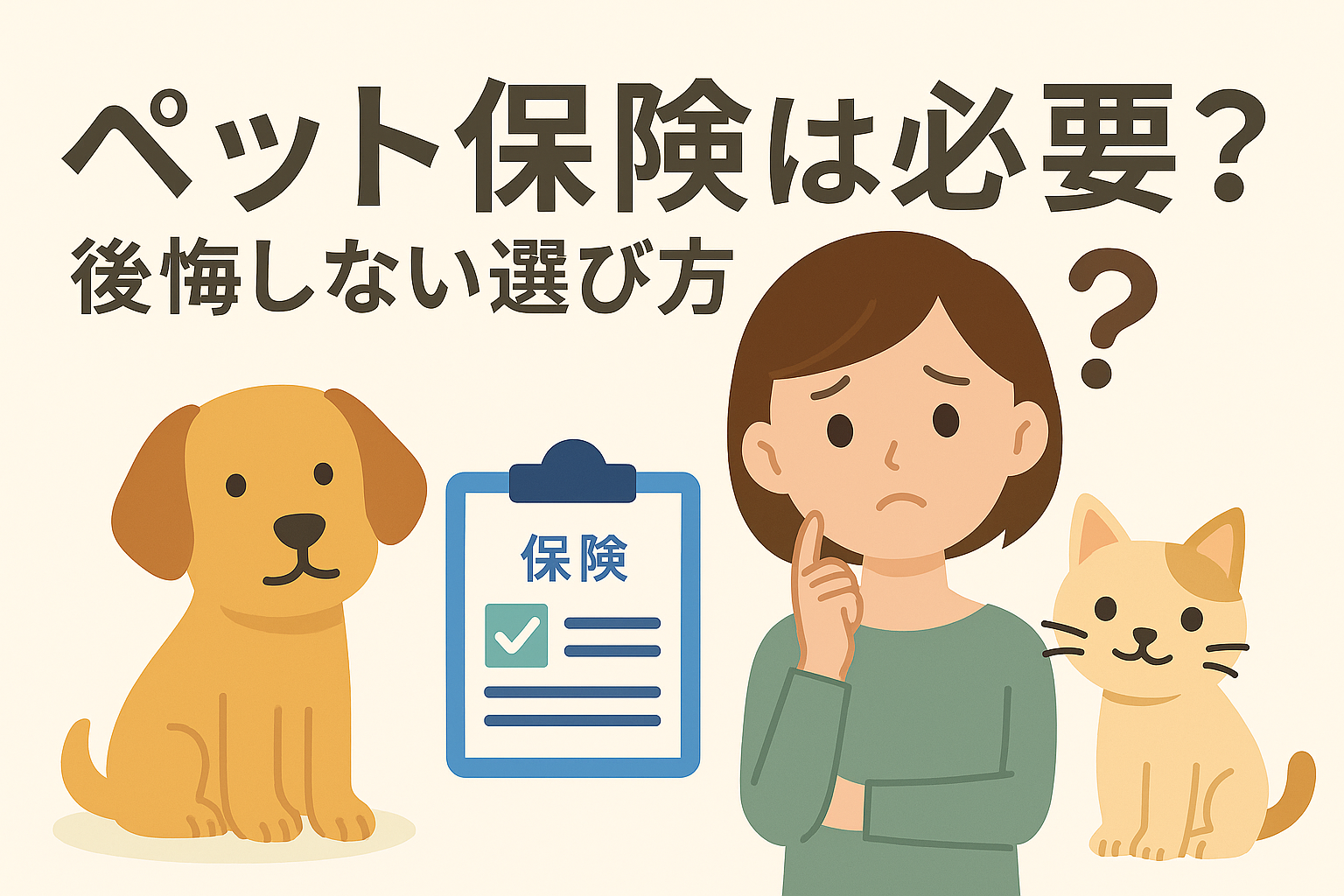 ペット保険は必要？後悔しない選び方 | 株式会社TTマネジメント