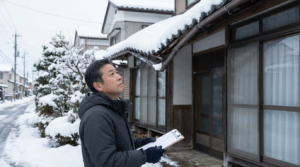 雪で屋根が壊れた、保険で修理できる？