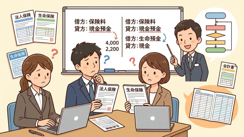 法人保険の経理処理を分かりやすく解説｜種類別の仕訳例付きのイメージ画像