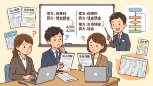 法人保険の経理処理を分かりやすく解説｜種類別の仕訳例付きのイメージ画像
