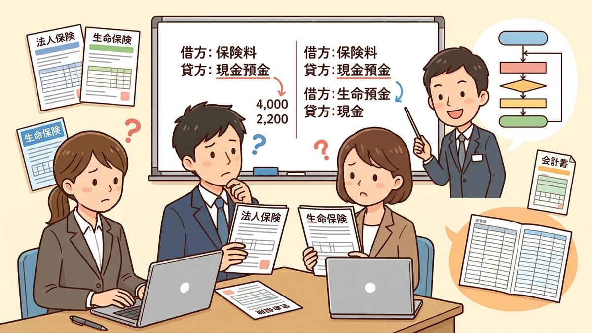 法人保険の経理処理を分かりやすく解説｜種類別の仕訳例付きのイメージ画像