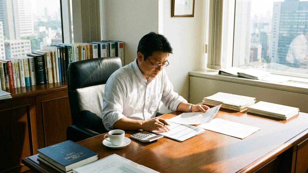 法人保険の経理処理を確認する経営者