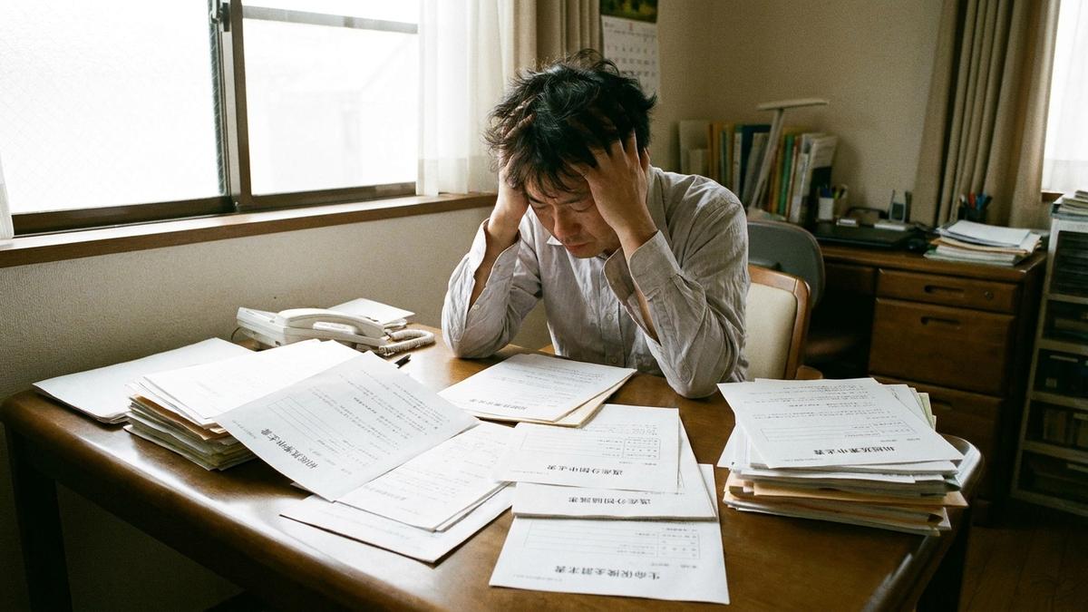 相続手続きで困惑する経営者