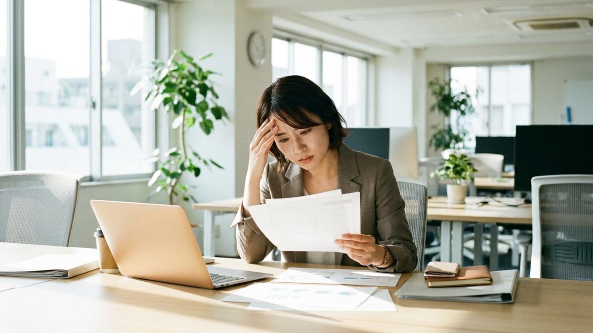 副業から個人事業主化を検討する女性