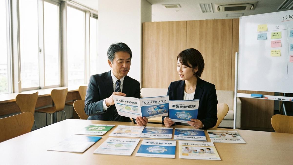 複数の保険会社を比較して最適プランを選ぶ場面