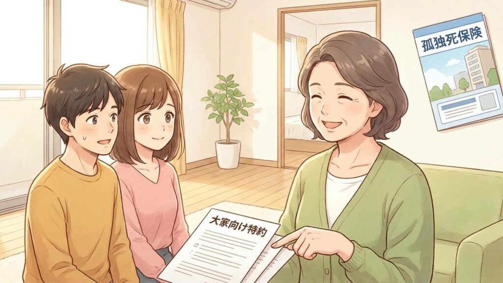損保ジャパンの孤独死保険｜大家向け特約の選び方 のイメージ画像