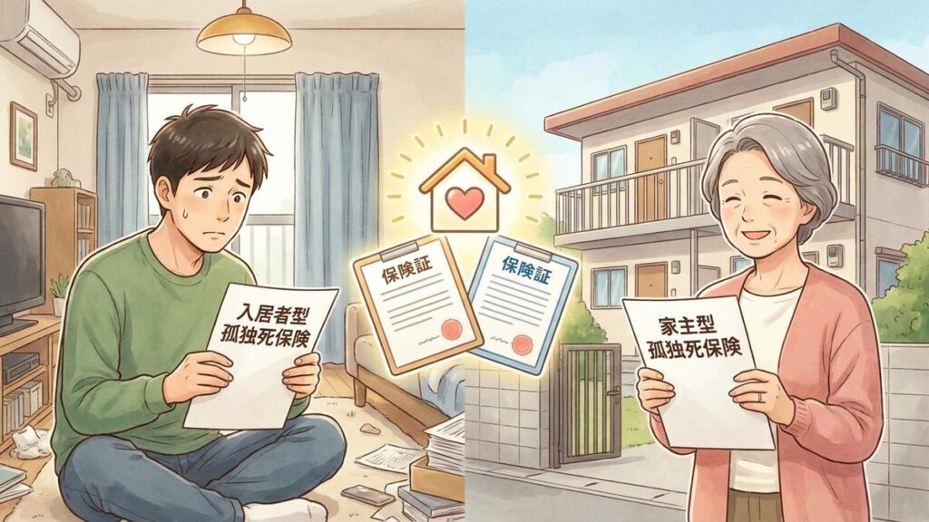 孤独死保険は入居者型？家主型？物件別の選び方を解説のイメージ画像