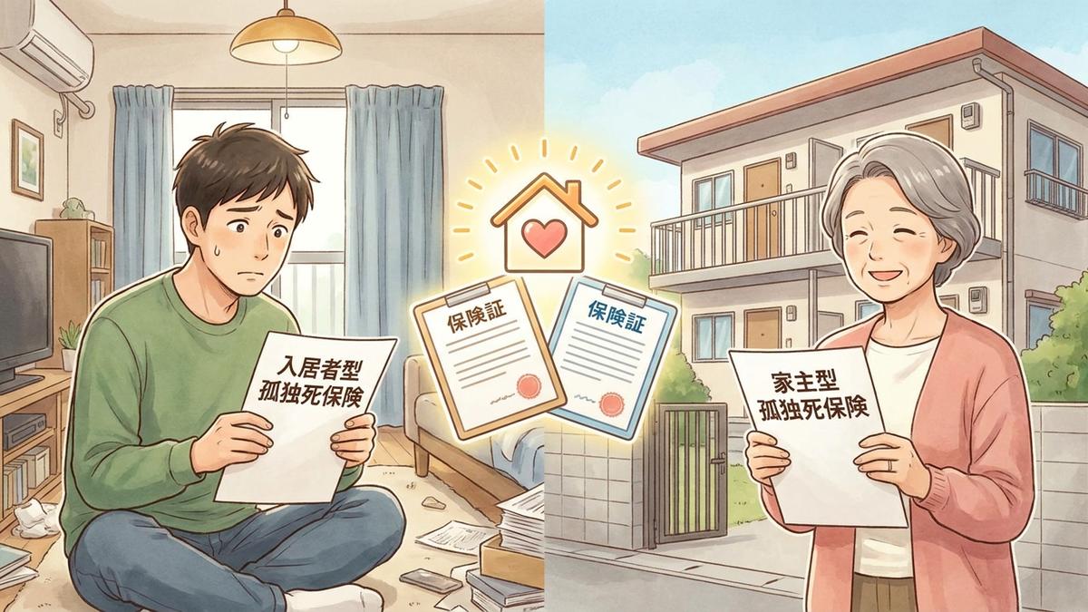 孤独死保険は入居者型？家主型？物件別の選び方を解説のイメージ画像