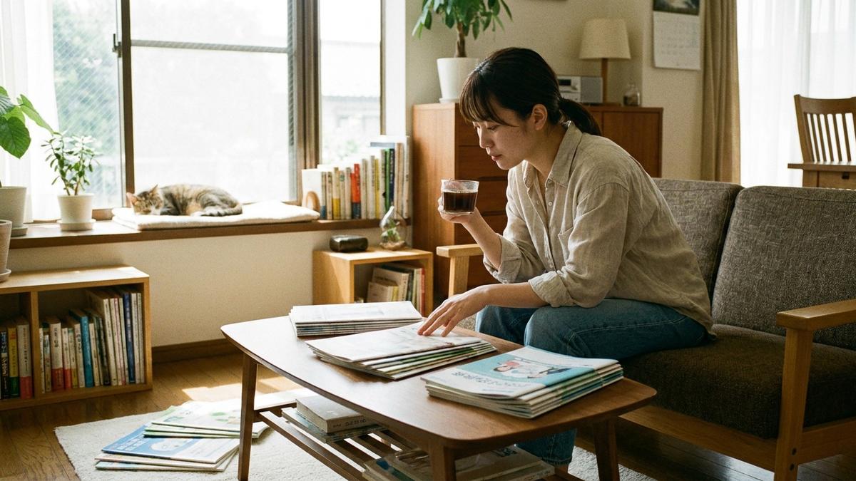 民間保険の優先順位を検討する新社会人女性