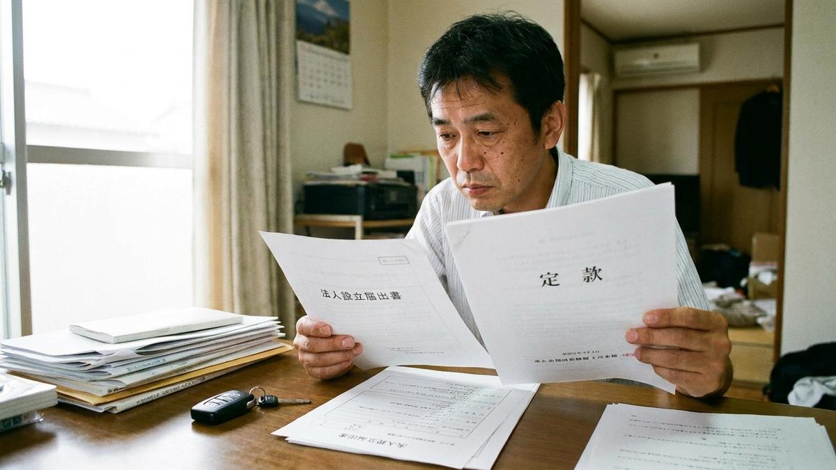法人化の書類を確認する個人事業主