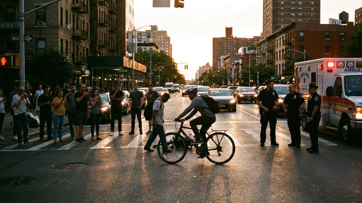 自転車事故のリスクを示すイメージ写真