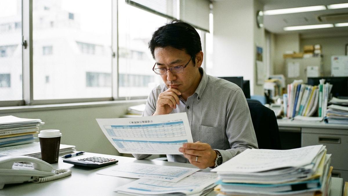 自動車保険のデメリット等級と保険料への影響を確認する男性
