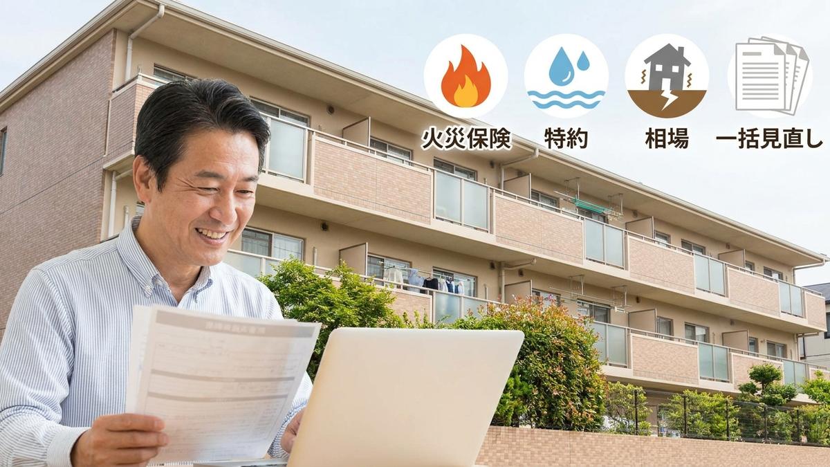 アパートオーナー向け火災保険の選び方｜特約・相場・一括見直し のイメージ画像