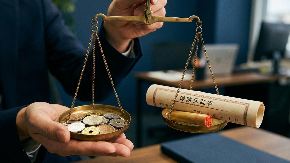 資産運用型保険のメリットとデメリットを比較するイメージ写真