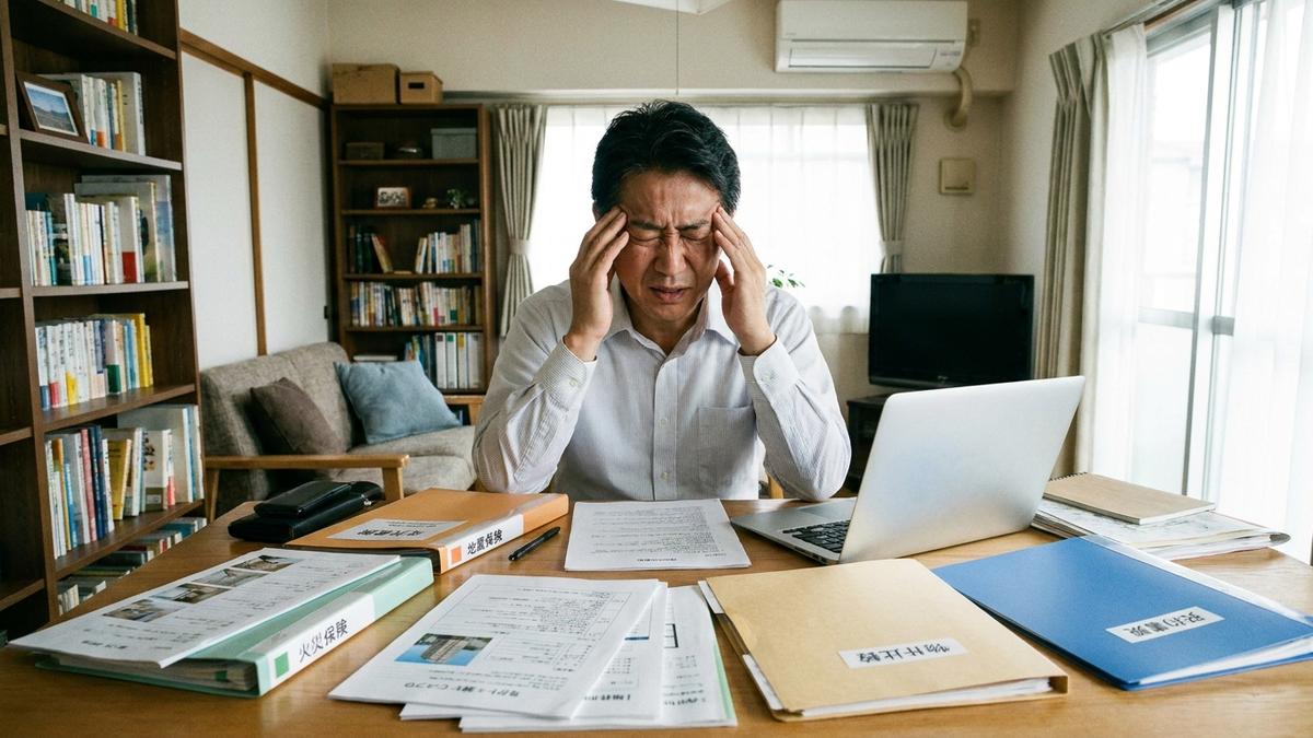 複数物件の火災保険管理に悩む不動産オーナー