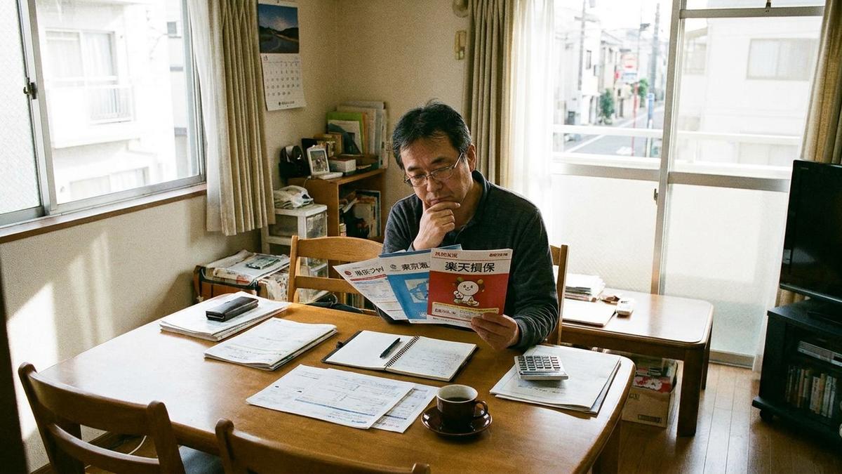 複数社の火災保険プランを比較するアパートオーナー