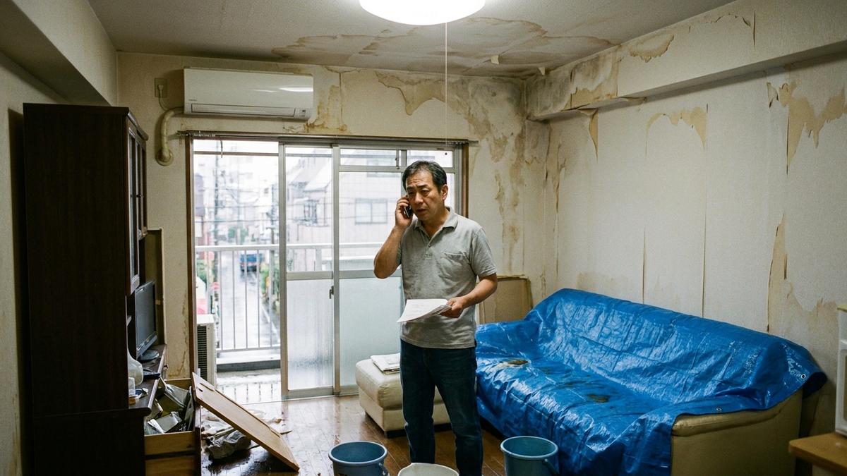 火災保険の保険金請求の流れを確認するアパートオーナー