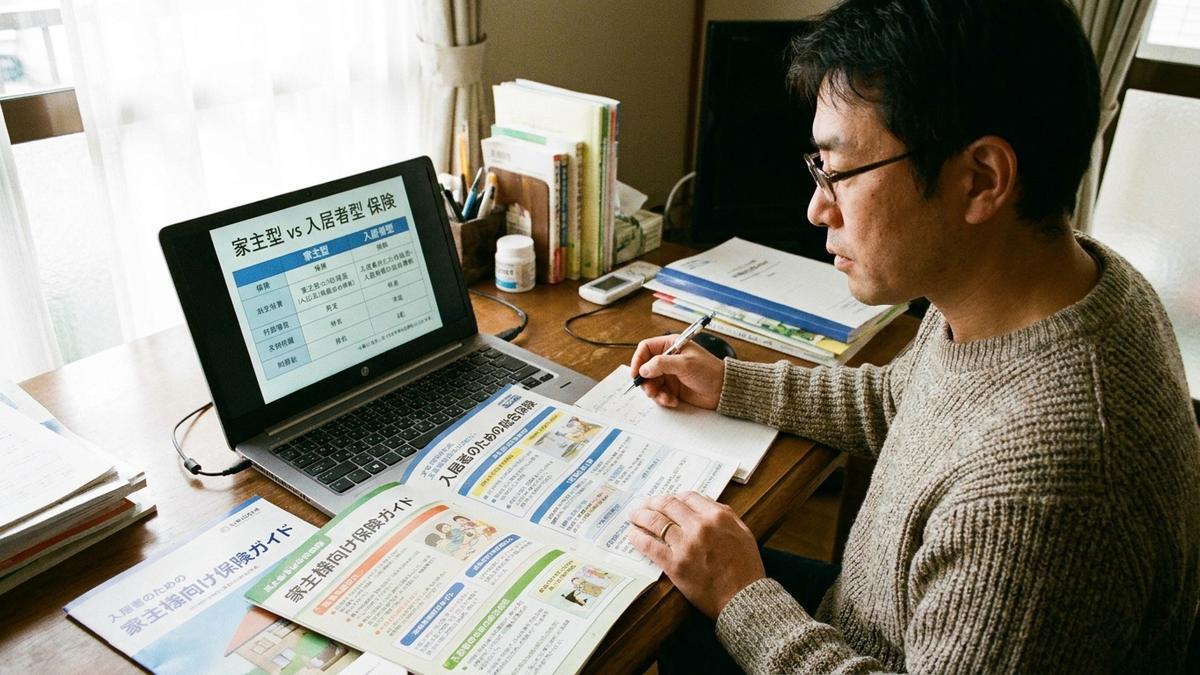 家主型と入居者型の孤独死保険を比較する不動産オーナー