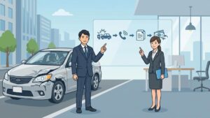 法人自動車保険｜事故発生後の保険金請求フローを解説のイメージ画像