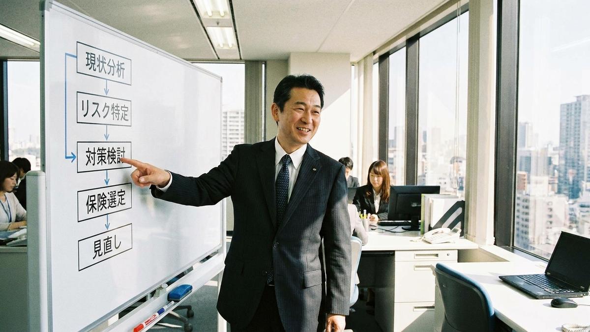 保険金請求フローの5ステップを説明する図